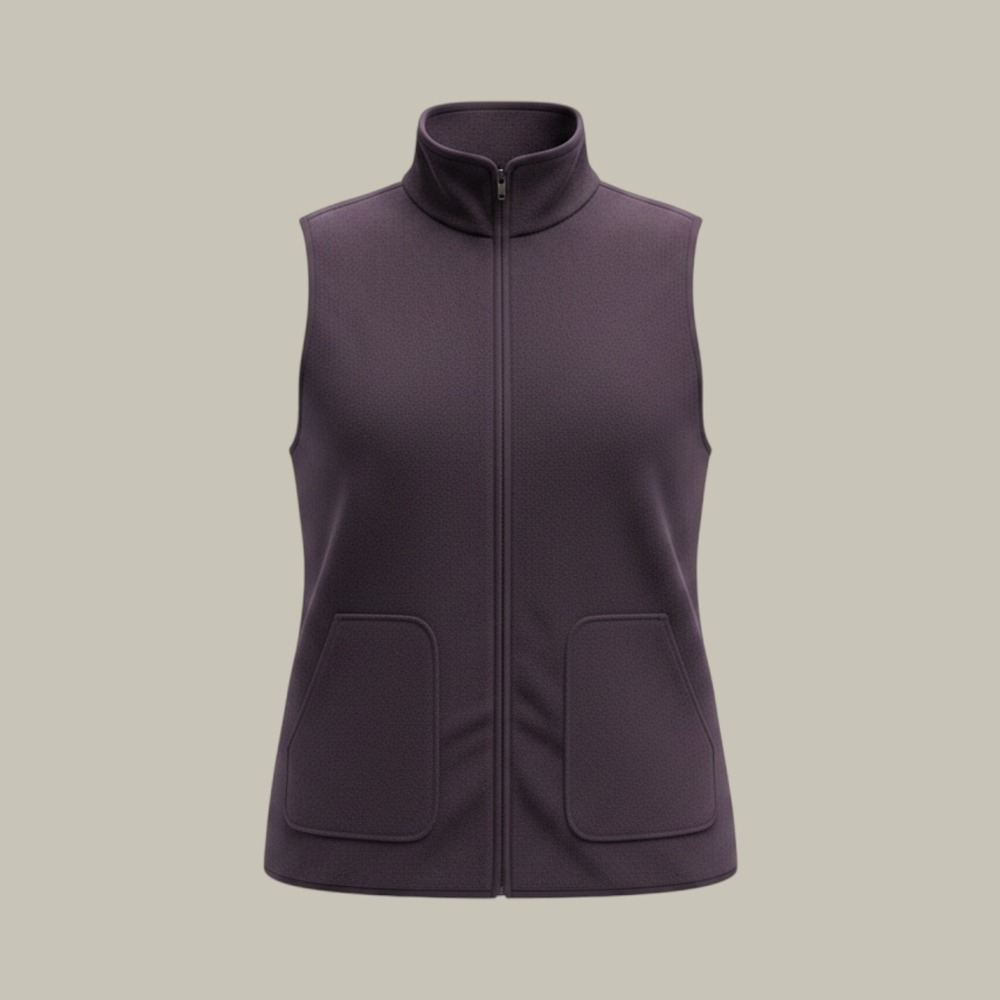Fleece Full Zip Vest XL Purple Gorpcore Soft Cozy Transitional‎ Layering Capsule